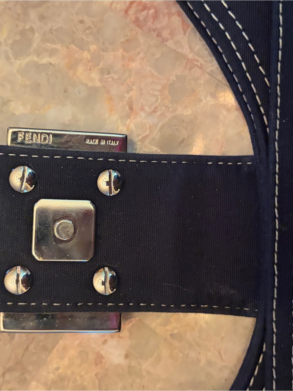 Fendi Denim Mama Baguette vintage handbag. Authentic!! - Picture 11 of 17